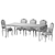 Artful Table and Chair Set 3D model small image 5