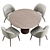 Elegant PALAIS ROYAL Dining Set 3D model small image 4
