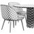 Elegant PALAIS ROYAL Dining Set 3D model small image 5