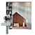 Custom Wardrobe Composition with Decor 3D model small image 2