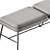 Myra Fabric Bench & Stool 3D model small image 7