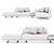 Modern Modular Sofa Series TAKT 3D model small image 5