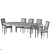 Ebanista Baladin Dining Set 3D model small image 4