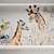 Giraffe Duo Wall Mural 3D model small image 1