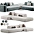 LAVSIT Modular Sofa Leman: Stylish and Functional 3D model small image 4