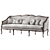 Elegant Provincial Art Sofa 3D model small image 3