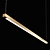 Sleek LED Brass Pendant Lamp 3D model small image 2
