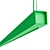 Sleek LED Brass Pendant Lamp 3D model small image 3
