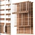 Modern Wooden Blinds Set 29 3D model small image 1