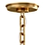 Riveted Wood Tiered Chandelier 3D model small image 5