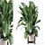 Rusty Concrete Pot Indoor Plants 3D model small image 2