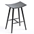 Sleek Ash Wood Barstool Classic 3D model small image 5