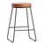 Elegant Faux Leather Barstool - 65cm 3D model small image 1