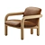 Modern Benson Leather Chair Elegant 3D model small image 3