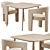 Velvet Iron Arm Chair 3D model small image 1