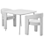 Velvet Iron Arm Chair 3D model small image 5