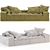 Baxter Miami Beach Sofa 3D model small image 1