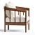Elegant Augusta Armchair, Handcrafted Comfort 3D model small image 2