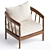 Elegant Augusta Armchair, Handcrafted Comfort 3D model small image 4