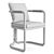 Teak Armchair Cushions by Restoration Hardware 3D model small image 6