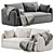 Modern Andersen Sofa 2015 Versatile 3D model small image 4