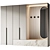 Entryway Furniture Composition in 3 Finishes 3D model small image 1
