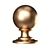 Vintage Cotswold Ball Cabinet Knob 3D model small image 2