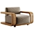 Stylish CORBA Armchair 2017 3D model small image 1