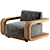 Stylish CORBA Armchair 2017 3D model small image 2