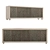 Bronze Brutalist Cabinet Display Organizer 3D model small image 1