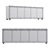 Bronze Brutalist Cabinet Display Organizer 3D model small image 2
