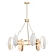 Elegant Oviform Chandelier Fixture 3D model small image 1