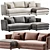 Sleek Modern Sofa SetConfig By LavistRu 3D model small image 1
