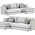 Sleek Modern Sofa SetConfig By LavistRu 3D model small image 5