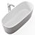 Elegant Disenia Oval Freestanding Bathtub 3D model small image 3