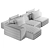 Adjustable Gervasoni-SAMET G Sofa 3D model small image 3