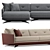 Luzaro Insight Sofa Exquisite Quality 3D model small image 3