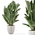 Title: Rusty Concrete Pot Indoor Plants 3D model small image 1