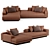 Elegant Sofa by Luzaro 3D model small image 2