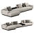 Elegant Sofa by Luzaro 3D model small image 4