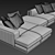 Elegant Sofa by Luzaro 3D model small image 6
