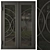 Modern Entrance Door Set 62 3D model small image 1