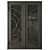 Modern Entrance Door Set 62 3D model small image 2