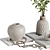 Elegant Decor Set with 60 Pieces 3D model small image 3
