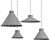 Modern Muuto Pendant Lamps Set 3D model small image 2