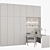 Modern Workspace Set 3D model small image 6