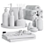 Luxury Bathroom Accessories Set - 3D Models 3D model small image 4