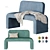 Rint Bucle Sofa: Versatile & Stylish 3D model small image 3