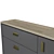 Nord Shoe Cabinet with Wood Legs 3D model small image 3