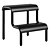 Modern Step Stool by Ferm Living 3D model small image 3